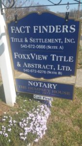 Factfinders and Foxxview Title & Settlement